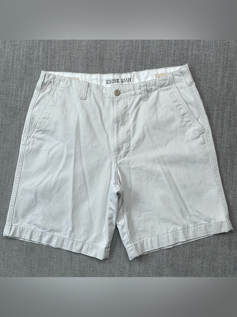 Eddie Bauer VTG 90s Pleat Front Dad Shorts Khaki Tan Mens 36